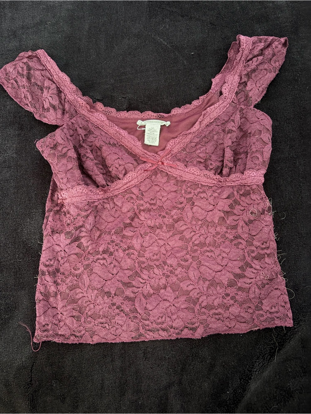 Lace Camisole Tank Top - Dusty Rose